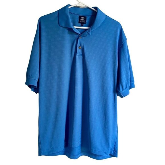 Pebble Beach Polyester Polo Shirt Mens Large - Picture 1 of 9
